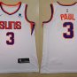 Men's & Youth Phoenix Suns #3 Chris Paul Jersey 2021 White Swingman Basketball