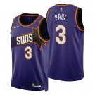 Men's & Youth Phoenix Suns #3 Chris Paul Jersey 2022 Purple Icon Edition Swingman Basketball