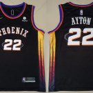 Men's & Youth Phoenix Suns #22 Deandre Ayton Jersey 2021 Black Mixtape Edition Swingman Basketball