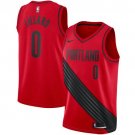Men's & Youth Portland Trail Blazers #0 Damian Lillard Red Basketball Jersey