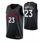 Men's & Youth raptors #23 fred vanvleet raptors x ovo black jersey stitched