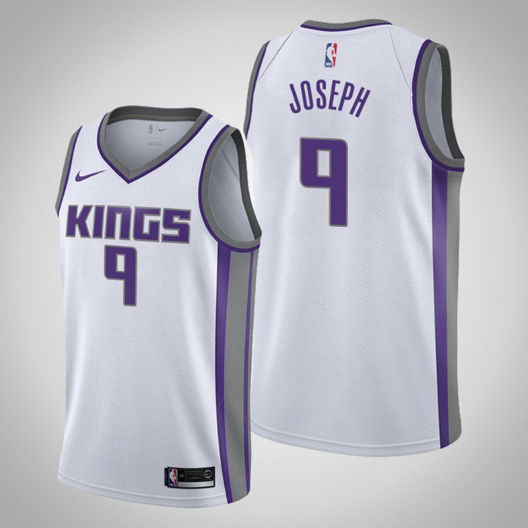 Men's & Youth Sacramento Kings #9 Cory Joseph White Association Swingman Jersey
