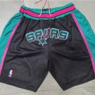 Men's & Youth San Antonio Spurs Just Don _Spurs_ Black Basketball Shorts