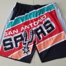 Men's & Youth San Antonio Spurs Yellow Black Big Face With Pocket Swingman Shorts