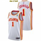 Men's Atlanta Hawks #1 Jalen Johnson Jersey 2021 White Association Swingman Basketball