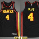 Men's Atlanta Hawks #4 Skylar Mays Jersey 2021 Black Statement Swingman Basketball