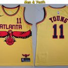 Men's Atlanta Hawks #11 Trae Young Jersey 2021-22 Gold City Edition Swingman Basketball