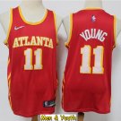 Men's Atlanta Hawks #11 Trae Young Jersey 2022 75th Diamond Red Icon Edition Basketball