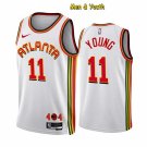 Men's Atlanta Hawks #11 Trae Young Jersey 2023 White Association Edition Swingman Basketball