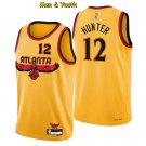 Men's Atlanta Hawks #12 De'Andre Hunter Jersey 2022 75th Diamond Gold City Basketball
