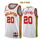 Men's Atlanta Hawks #12 De'Andre Hunter Jersey 2023 White Association Swingman Basketball