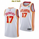 Men's Atlanta Hawks #17 Onyeka Okongwu Jersey 2021 White Association Swingman Basketball
