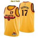 Men's Atlanta Hawks #17 Onyeka Okongwu Jersey 2022 75th Diamond Gold City Basketball