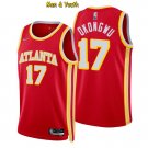 Men's Atlanta Hawks #17 Onyeka Okongwu Jersey 2022 75th Diamond Red Icon Edition Basketball
