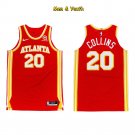 Men's Atlanta Hawks #20 John Collins Jersey 2021 Red Icon Edition Swingman Basketball