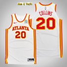 Men's Atlanta Hawks #20 John Collins Jersey 2021 White Association Swingman Basketball