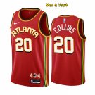 Men's Atlanta Hawks #20 John Collins Jersey 2023 Red Icon Edition Swingman Basketball