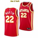 Men's Atlanta Hawks #22 Tyrese Martin Jersey Red Icon Edition Swingman Basketball