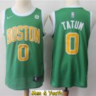 Men's Boston Celtics #0 Jayson Tatum Basketball Jersey Green 2019 Earned Edition Basketball
