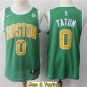 Men's Boston Celtics #0 Jayson Tatum Basketball Jersey Green 2019 Earned Edition Basketball