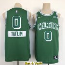 Men's Boston Celtics #0 Jayson Tatum Jersey 75th Diamond 2022 Green City Edition Basketball