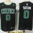 Men's Boston Celtics #0 Jayson Tatum Jersey 2021 Black Statement Edition Swingman Basketball