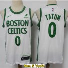 Men's Boston Celtics #0 Jayson Tatum Jersey 2021 White City Edition Swingman Basketball