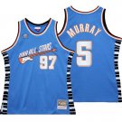 Men's San Antonio Spurs #5 Dejounte Murray Jersey 2022 All-Star Royal
