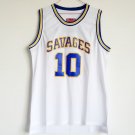 Men's & Youth Oklahoma Savages #10 Dennis Rodman College Basketball Jersey White
