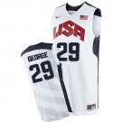 Men's & Youth Paul George #29 Throwback 2012 Team USA BasketBall Jersey White Stitched