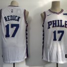 Men's & Youth Philadelphia 76ers #17 JJ Redick Basketball Swingmen Jersey White