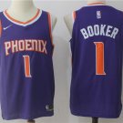 Men's & Youth Phoenix Suns #1 Devin Booker Basketball Swingmen Jersey Purple