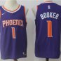 Men's & Youth Phoenix Suns #1 Devin Booker Basketball Swingmen Jersey Purple