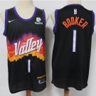 Men's & Youth Phoenix Suns #1 Devin Booker Jersey 2021 Black City Edition Swingman Basketball