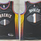 Men's & Youth Phoenix Suns #1 Devin Booker Jersey 2022 Black Mixtape Edition Swingman Basketball