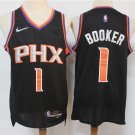 Men's & Youth Phoenix Suns #1 Devin Booker Jersey 2022 Black Swingman Basketball
