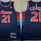 Philadelphia 76ers #21 Joel Embiid Jersey 75th Anniversary Diamond 2022 Navy City Edition