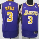 Los Angeles Lakers #3 Anthony Davis Jersey 75th Diamond 2022 Purple Statement Edition