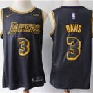 Los Angeles Lakers #3 Anthony Davis Jersey Black City Edition Swingman Basketball