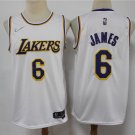 Los Angeles Lakers #6 Lebron James Jersey 75th Diamond 2022 White Associateion Edition