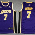 Los Angeles Lakers #7 Carmelo Anthony Jersey 75th Diamond 2022 Purple Statement Edition