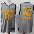 Memphis Grizzlies #12 Ja Morant Jersey 2020 Gray City Edition Swingman Basketball