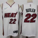 Men's  Miami Heat #22 Jimmy Butler Jersey 75th Anniversary Diamond 2022 White Association Edition