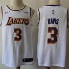 Men's & Youth Los Angeles Lakers #3 Anthony Davis Jersey White Swingman Basketball