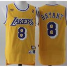 Men's & Youth Los Angeles Lakers #8 Kobe Bryant Jersey Throwback Gold Classics Basketball