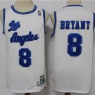 Men's & Youth Los Angeles Lakers #8 Kobe Bryant Jersey Throwback White Classics Basketball