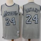 Men's & Youth Los Angeles Lakers #24 Kobe Bryant Jersey Metal Gray Classics Basketball