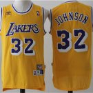 Men's & Youth Los Angeles Lakers #32 Magic Johnson Jersey Yellow Classics Throwback Basketball
