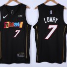 Men's & Youth Miami Heat #7 Kyle Lowry Jersey 75th Anniversary Diamond 2022 Black City Edition