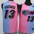 Men's & Youth Miami Heat #13 Bam Adebayo Jersey 2021 Pink_Blue City Swingman Basketball